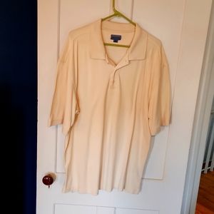 Golf Shirt, Dockers, XL, Cream,